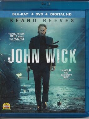 John Wick Keanu Reeves Blu Ray + DVD + Digital HD unused code